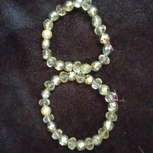 Two beaded bracelets